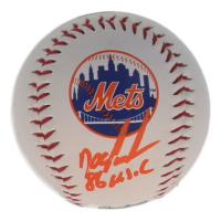 Dwight "Doc" Gooden Signed OML Mets Logo Baseball Inscribed "86 W.S.C" (JSA) at PristineAuction.com