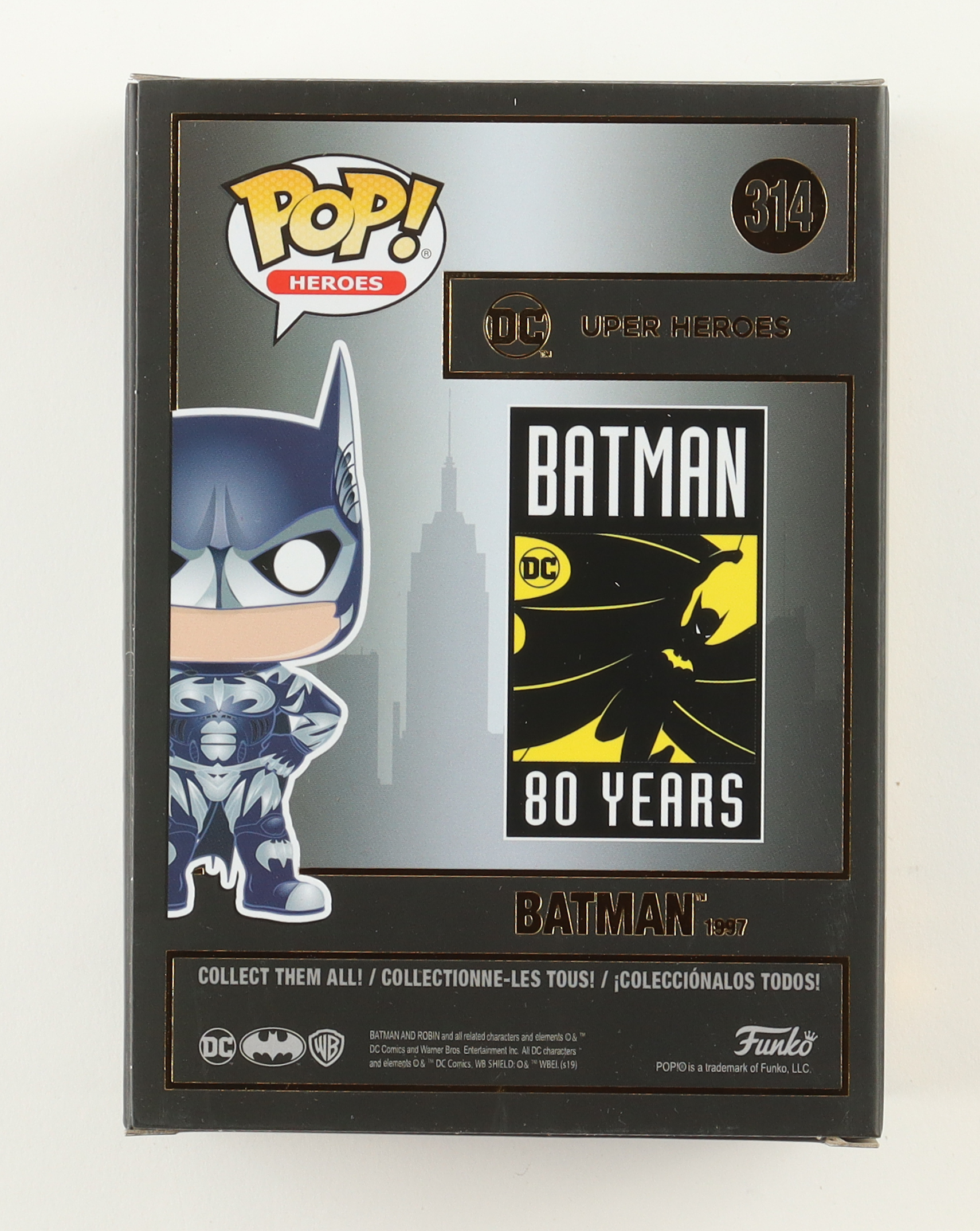 George Clooney Signed "Batman" #314 Batman Funko Pop! Vinyl Figure (Beckett) at PristineAuction.com George Clooney Signed "Batman" #314 Batman Funko Pop! Vinyl Figure (Beckett) at PristineAuction.com