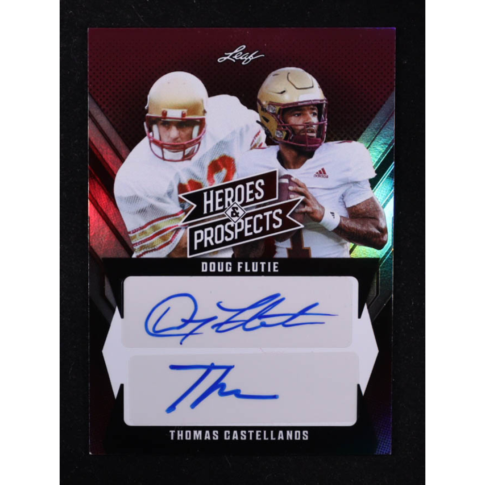 Doug Flutie / Thomas Castellanos 2024 Leaf Heroes & Prospects Autographs #AHP-2 at PristineAuction.com