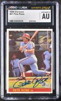 Pete Rose Signed 1984 Donruss #61 (CGC) at PristineAuction.com