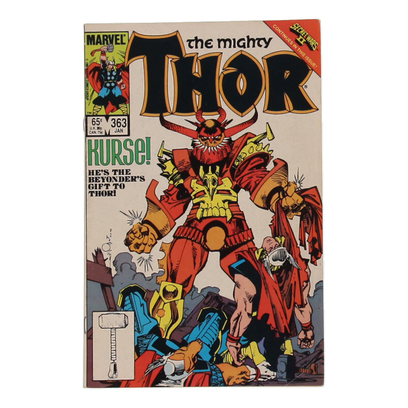1986 "The Mighty Thor" #363 Marvel Comic Book at PristineAuction.com 1986 "The Mighty Thor" #363 Marvel Comic Book at PristineAuction.com
