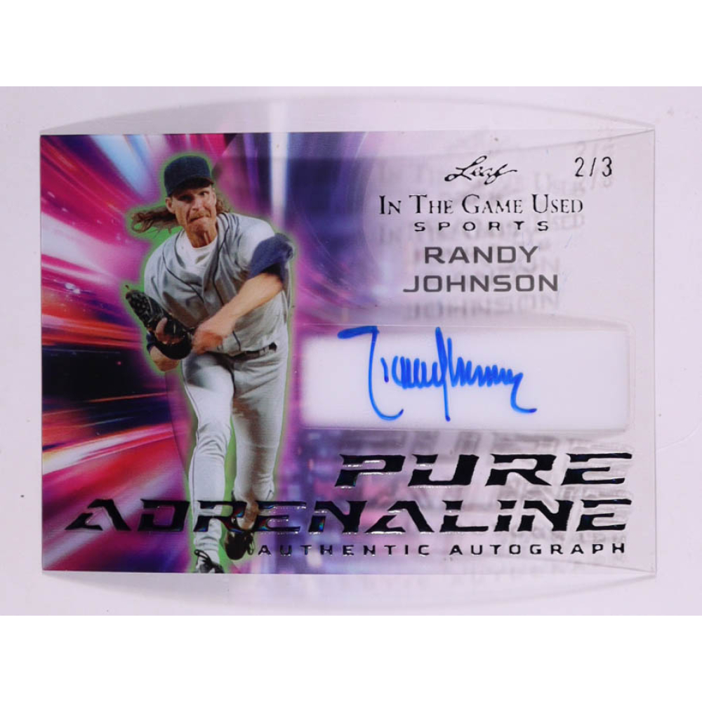 Randy Johnson 2025 Leaf ITG Used Sports Pure Adrenaline Auto #PA-RJ1 #2/3 at PristineAuction.com