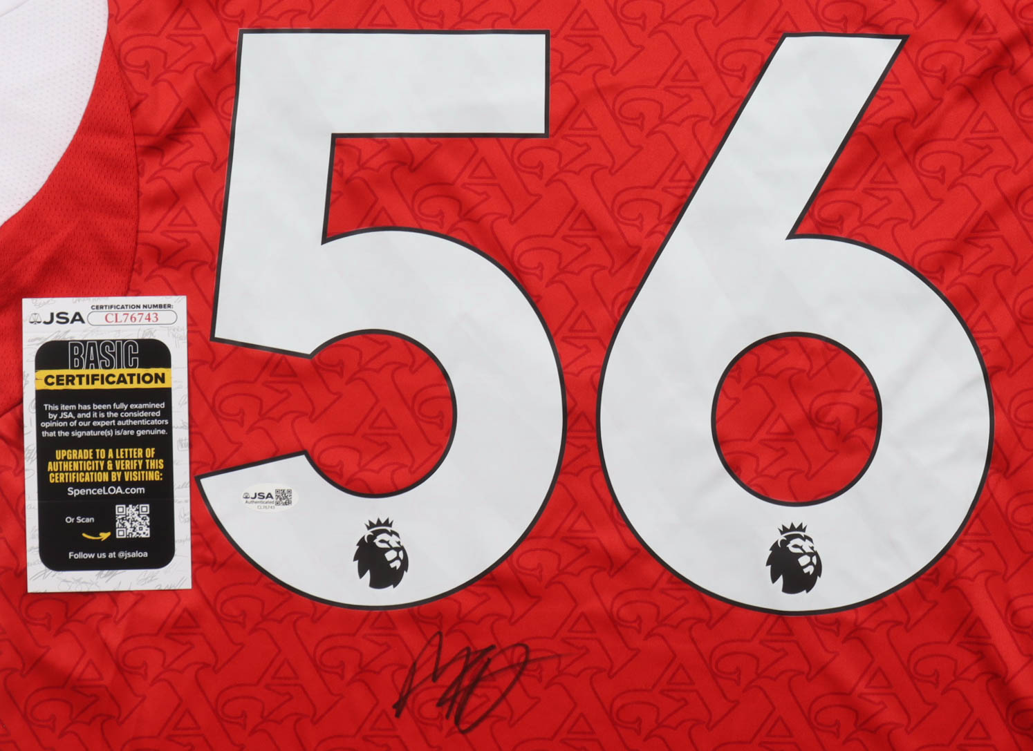 Max Dowman Signed Arsenal F.C. Adidas Authentic Jersey (JSA) at PristineAuction.com Max Dowman Signed Arsenal F.C. Adidas Authentic Jersey (JSA) at PristineAuction.com