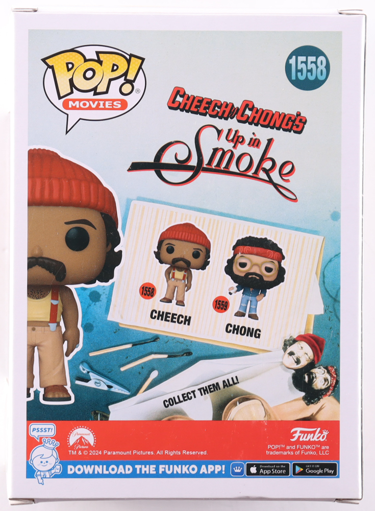 Cheech Marin Signed "Cheech & Chongs's Up In Smoke" #1558 Cheech Funko Pop! Vinyl Figure (Beckett) at PristineAuction.com Cheech Marin Signed "Cheech & Chongs's Up In Smoke" #1558 Cheech Funko Pop! Vinyl Figure (Beckett) at PristineAuction.com