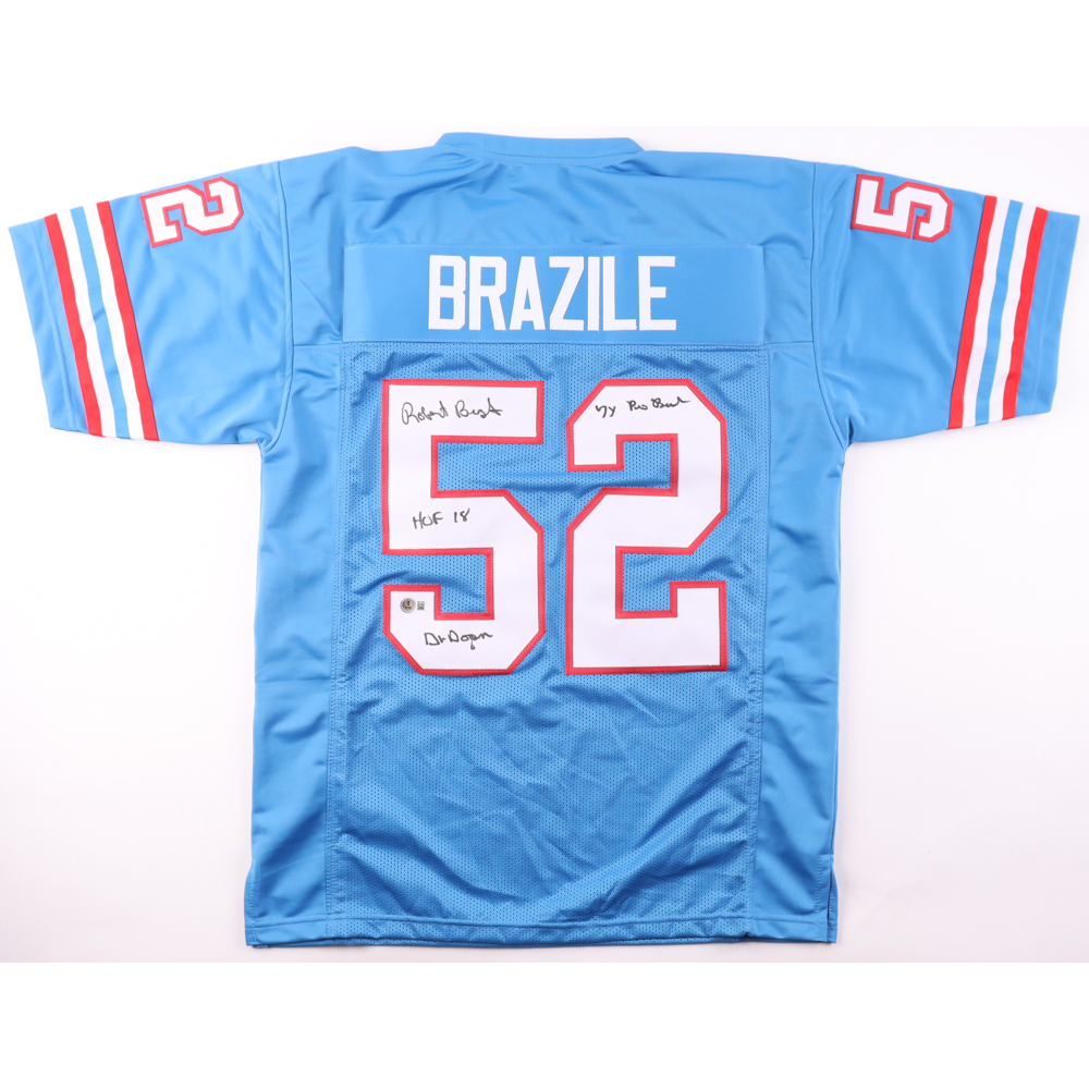 Robert Brazile Signed Jersey Inscribed "HOF 18", "Dr. Doom" & "7x Pro Bowl" (Beckett) at PristineAuction.com