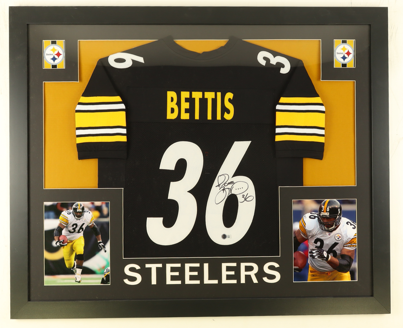 Jerome Bettis Signed Custom Framed Jersey Display (Beckett) at PristineAuction.com Jerome Bettis Signed Custom Framed Jersey Display (Beckett) at PristineAuction.com