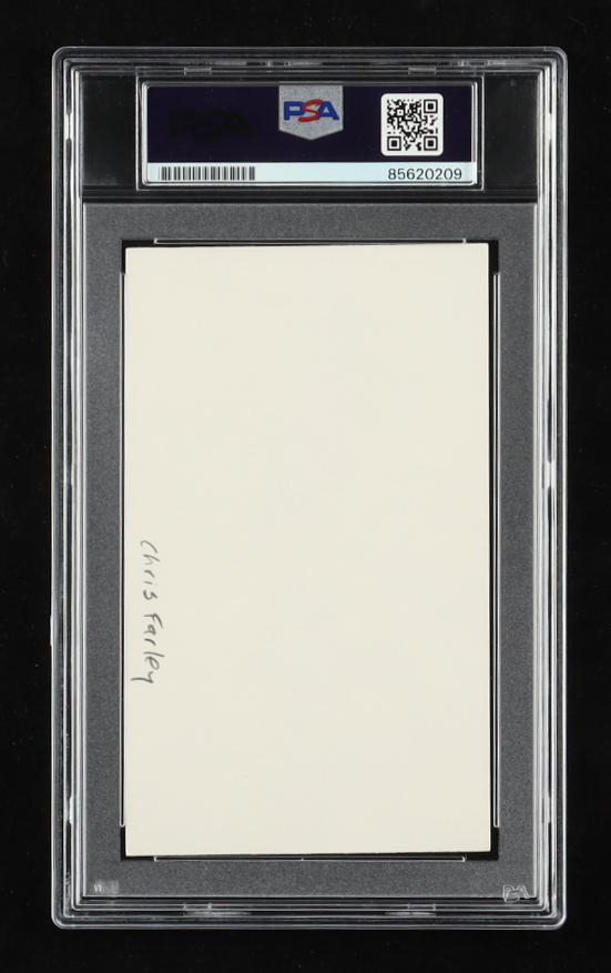 Chris Farley Signed Index Card (PSA) at PristineAuction.com Chris Farley Signed Index Card (PSA) at PristineAuction.com