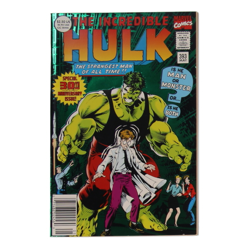 1992 "The Incredible Hulk" #393 Marvel Comic Book at PristineAuction.com