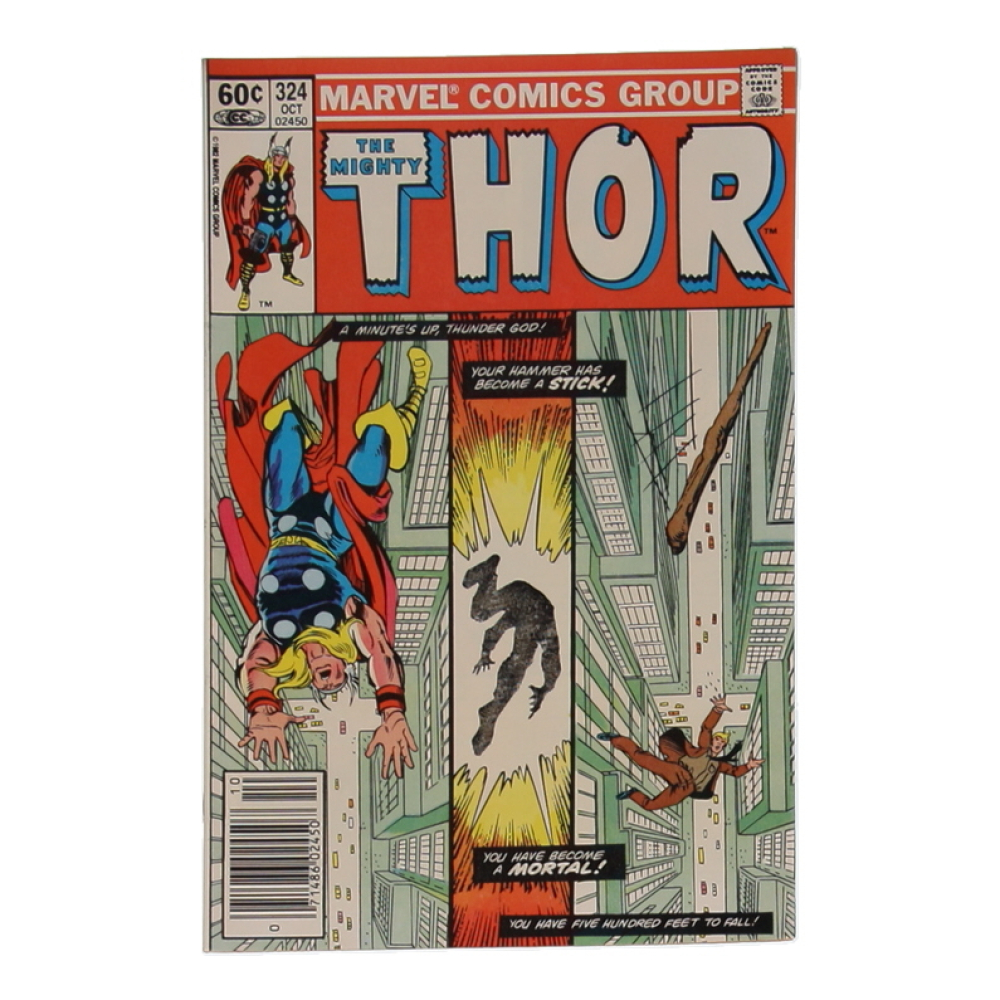 1982 "The Mighty Thor" #324 Marvel Comic Book at PristineAuction.com