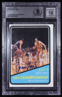 Jerry West Signed 1972-73 Topps #158 Playoffs G5 (BGS | Autograph Graded 10) at PristineAuction.com