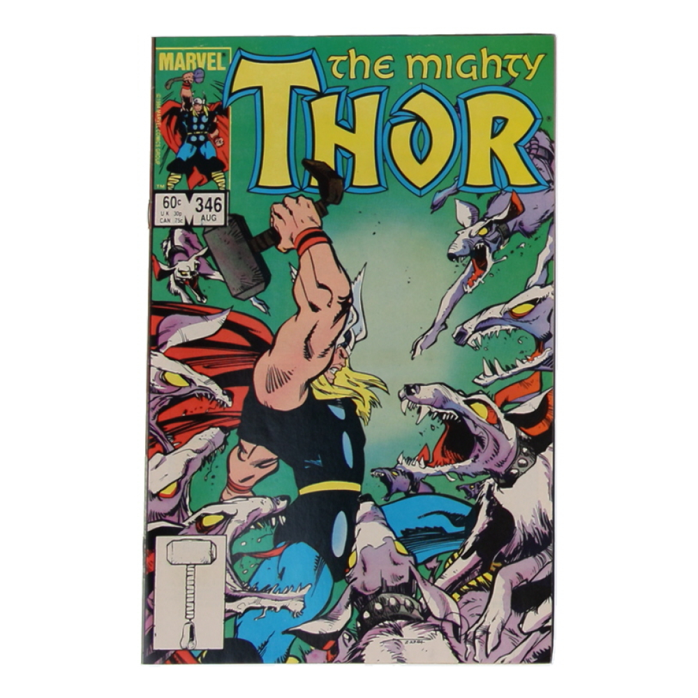1984 "The Mighty Thor" #346 Marvel Comic Book at PristineAuction.com