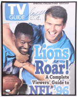 Herman Moore & Scott Mitchell Signed Lions Custom Framed Photo (JSA) at PristineAuction.com