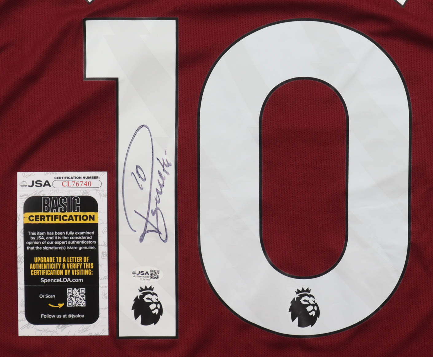 Lucas Paqueta Signed West Ham United F.C Umbro Authentic Jersey (JSA) at PristineAuction.com Lucas Paqueta Signed West Ham United F.C Umbro Authentic Jersey (JSA) at PristineAuction.com