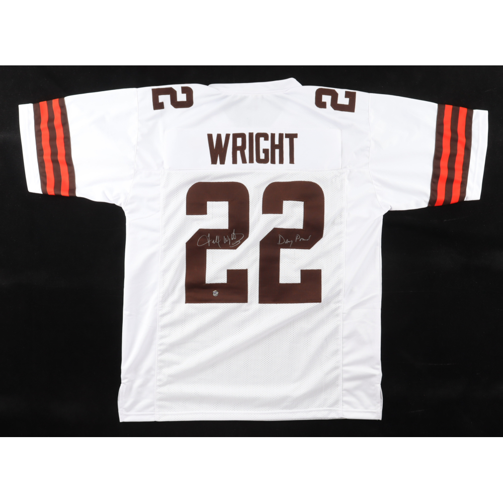 Felix Wright Signed Jersey Inscribed "Dawg Pound" (AWM) at PristineAuction.com