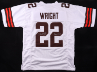 Felix Wright Signed Jersey Inscribed "Dawg Pound" (AWM) at PristineAuction.com