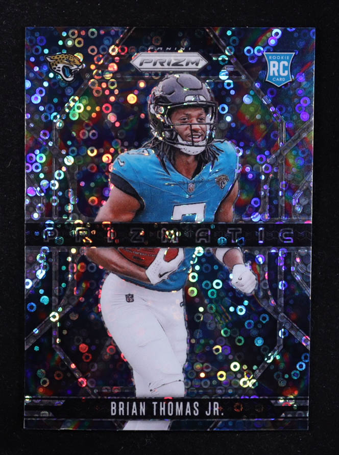 Brian Thomas Jr. 2024 Panini Prizm Prizmatic #19 RC at PristineAuction.com Brian Thomas Jr. 2024 Panini Prizm Prizmatic #19 RC at PristineAuction.com