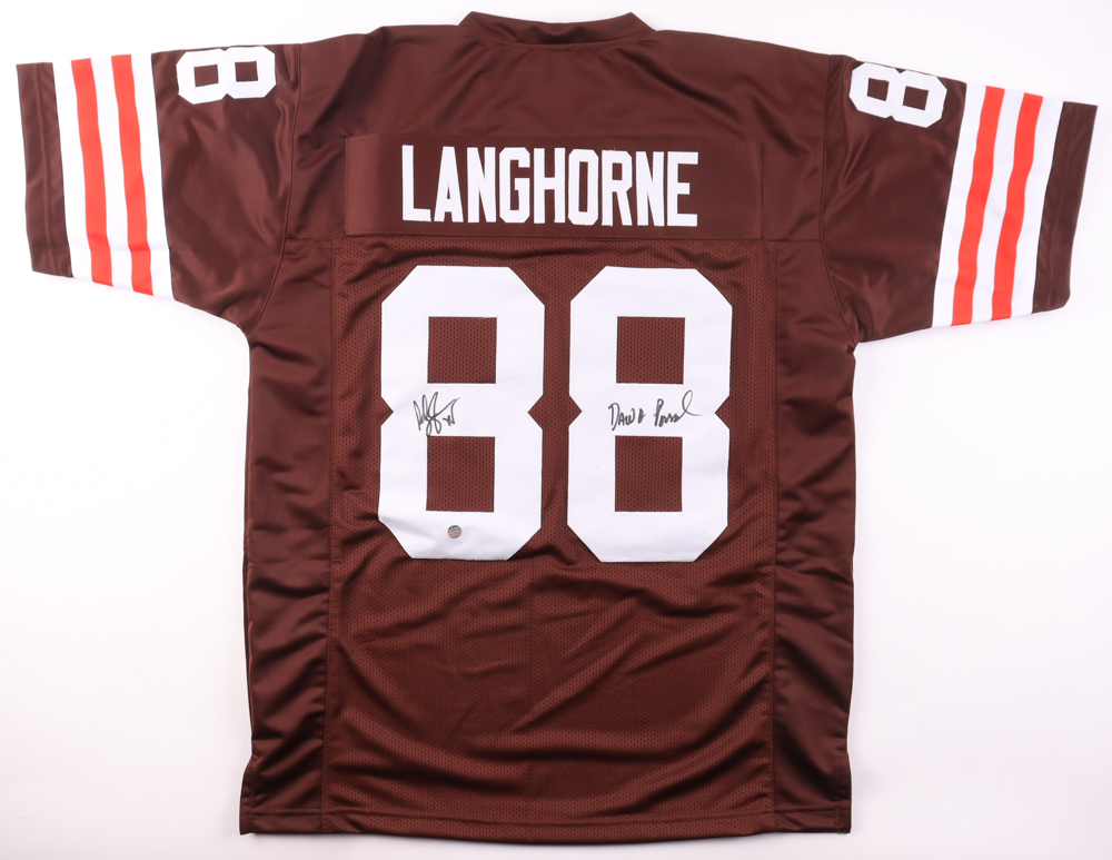 Reggie Langhorne Signed Jersey Inscribed "Dawg Pound" (AWM) at PristineAuction.com Reggie Langhorne Signed Jersey Inscribed "Dawg Pound" (AWM) at PristineAuction.com