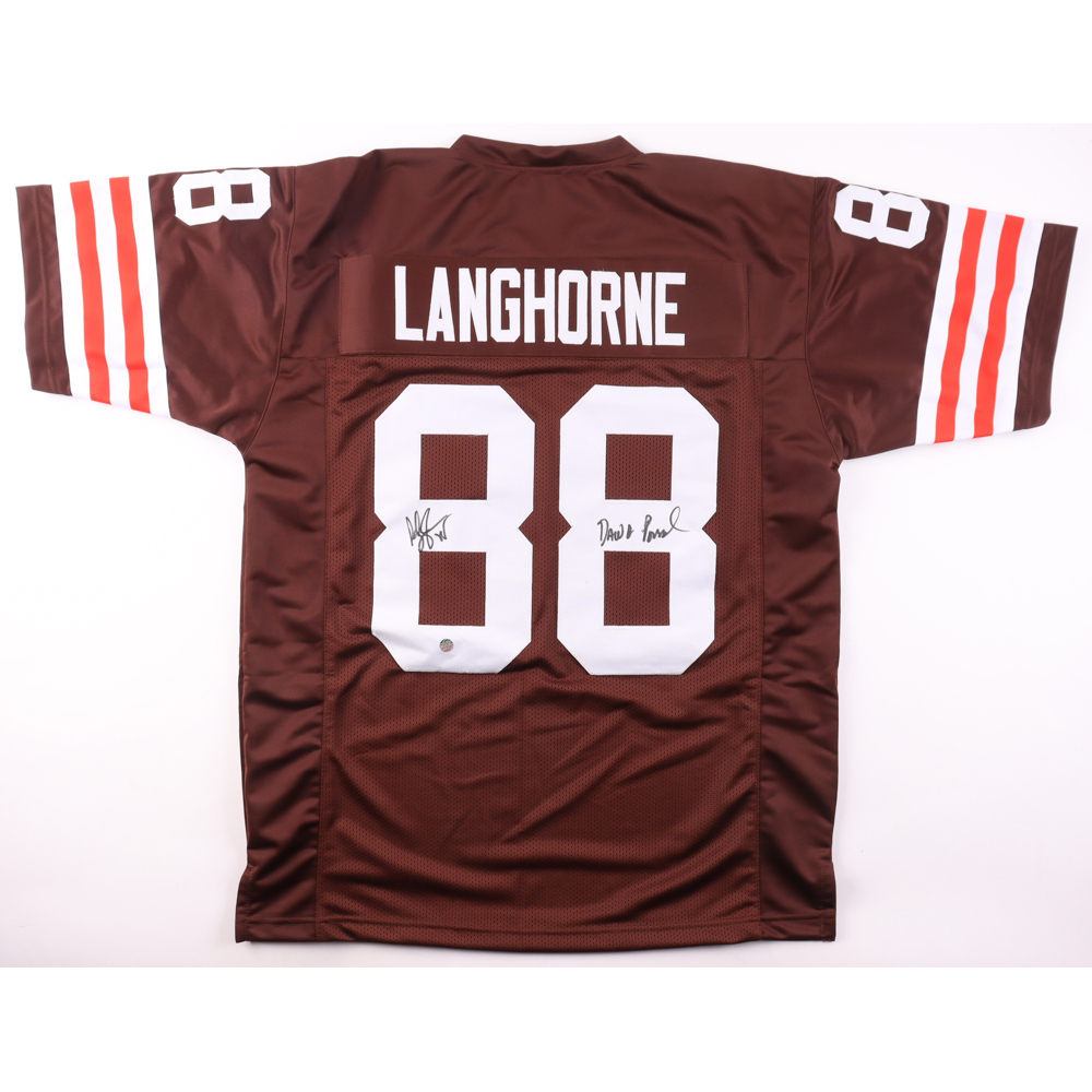 Reggie Langhorne Signed Jersey Inscribed "Dawg Pound" (AWM) at PristineAuction.com