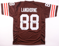 Reggie Langhorne Signed Jersey Inscribed "Dawg Pound" (AWM) at PristineAuction.com