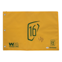 Brooks Koepka Signed 2026 Waste Management Open 16th Hole Golf Pin Flag (JSA) at PristineAuction.com