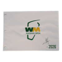 Collin Morikawa Signed 2026 Waste Management Open Golf Pin Flag (JSA) at PristineAuction.com