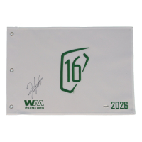 Hideki Matsuyama Signed 2026 Waste Management Open Golf Pin Flag (JSA) at PristineAuction.com