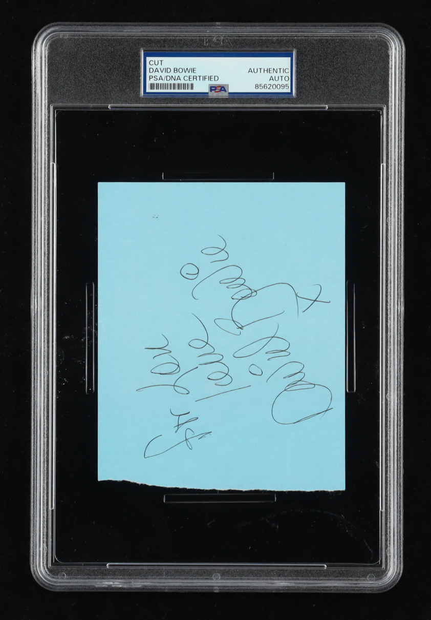 David Bowie Signed Index Card Inscribed "Love" & "X" (PSA) at PristineAuction.com David Bowie Signed Index Card Inscribed "Love" & "X" (PSA) at PristineAuction.com
