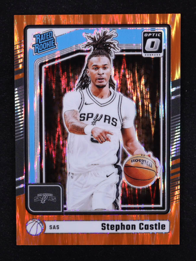 Stephon Castle 2024-25 Donruss Optic Orange Shock #254 RR #104/225 RC