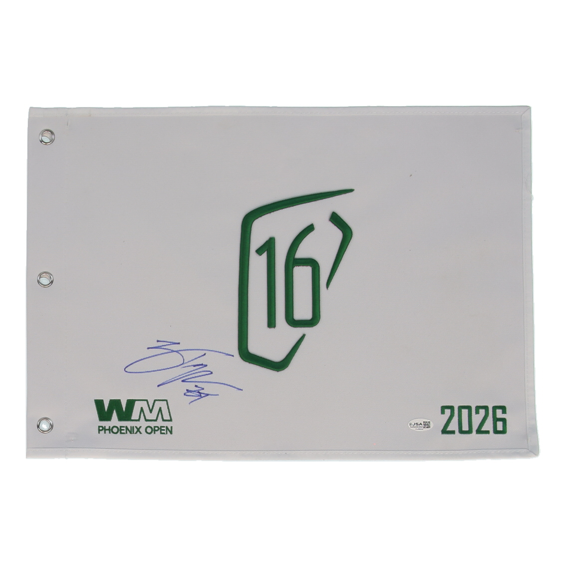 Zach Top Signed 2026 Waste Management Open Golf Pin Flag (JSA) at PristineAuction.com Zach Top Signed 2026 Waste Management Open Golf Pin Flag (JSA) at PristineAuction.com