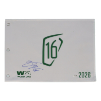 Zach Top Signed 2026 Waste Management Open Golf Pin Flag (JSA) at PristineAuction.com
