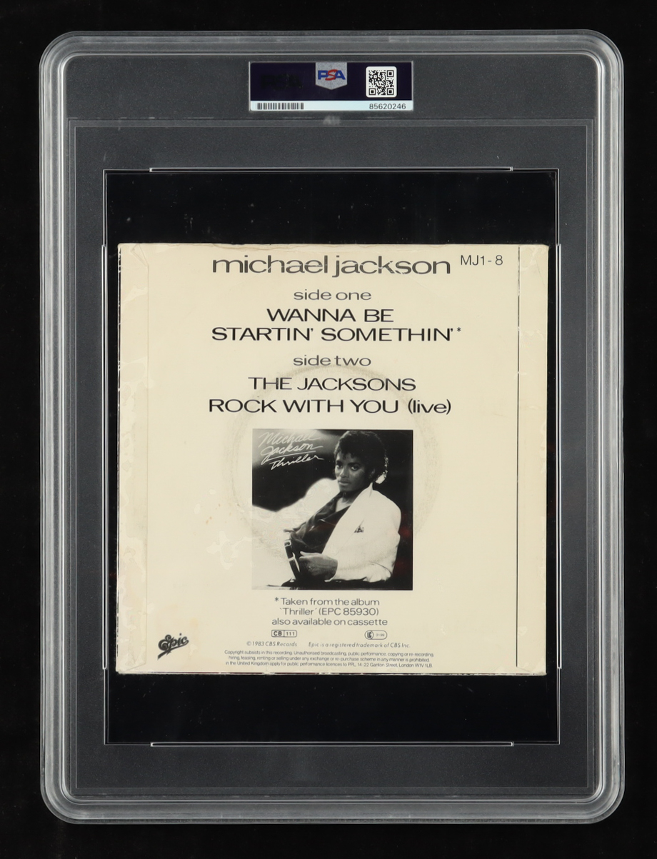 Michael Jackson Signed "Wanna Be Startin' Somethin'" Vinyl Record Album (PSA) at PristineAuction.com Michael Jackson Signed "Wanna Be Startin' Somethin'" Vinyl Record Album (PSA) at PristineAuction.com