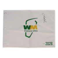 Jordan Spieth Signed 2026 Waste Management Open Golf Pin Flag (JSA) at PristineAuction.com