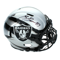 Brock Bowers Signed Raiders Full-Size Authentic On-Field ECC Ripped Speed Helmet (Beckett) at PristineAuction.com