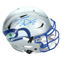 Sam Darnold Signed Seahawks Full-Size Authentic On-Field Throwback Alternate Speedflex Helmet Inscribed "SB LX Champs!" (Beckett) at PristineAuction.com