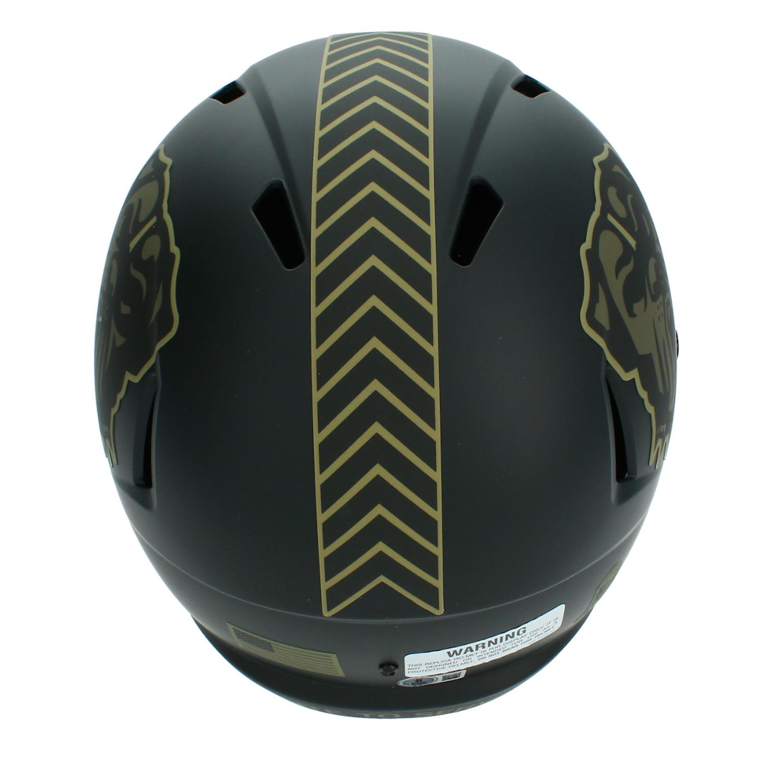 Quinshon Judkins Signed Browns Full-Size Salute to Service Alternate Speed Helmet (Beckett) at PristineAuction.com Quinshon Judkins Signed Browns Full-Size Salute to Service Alternate Speed Helmet (Beckett) at PristineAuction.com