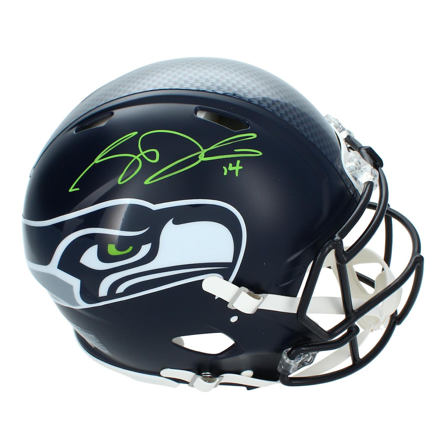 Sam Darnold Signed Seahawks Full-Size Authentic On-Field Speed Helmet (Beckett) at PristineAuction.com Sam Darnold Signed Seahawks Full-Size Authentic On-Field Speed Helmet (Beckett) at PristineAuction.com