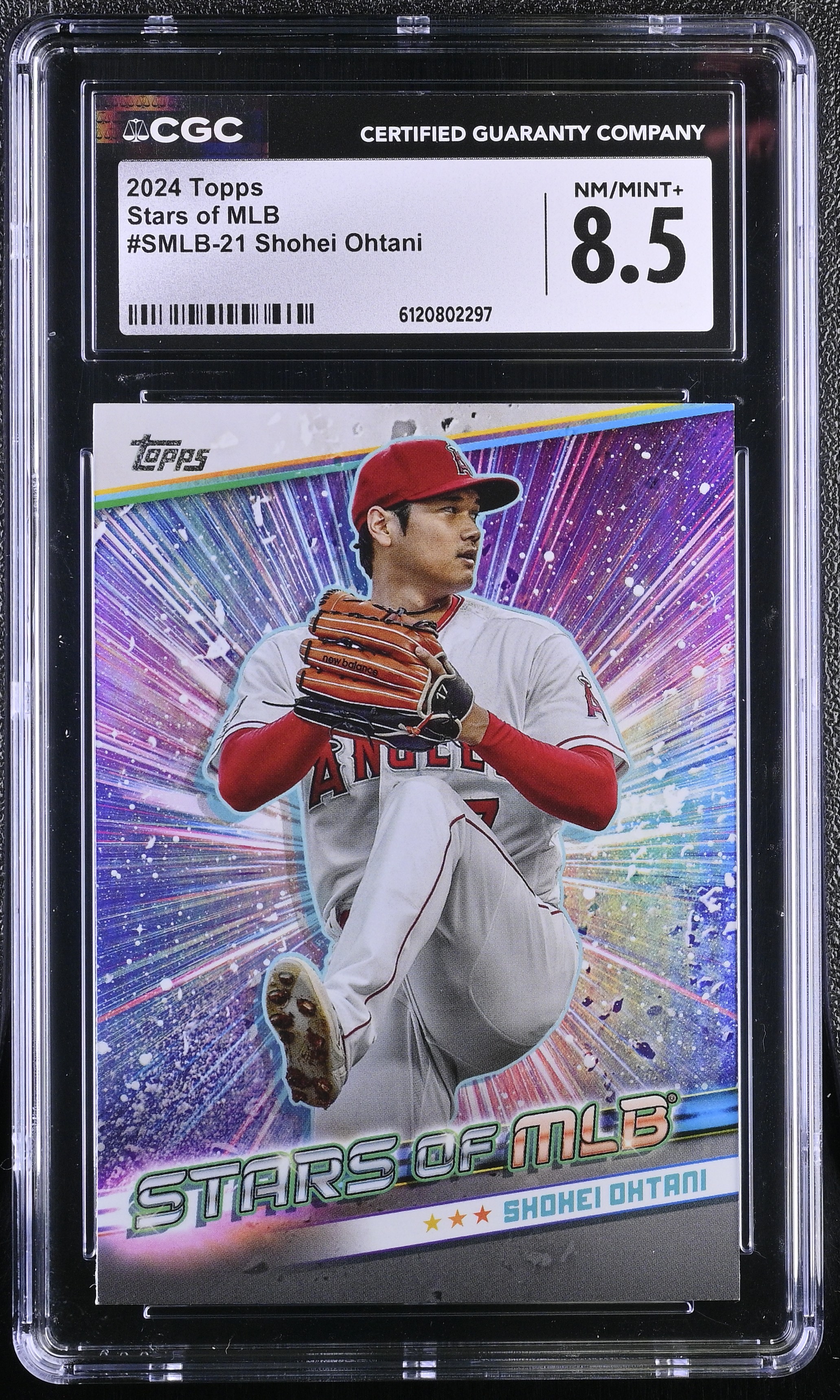 Shohei Ohtani 2024 Topps Stars Of MLB #SMLB21 (CGC 8.5) at PristineAuction.com Shohei Ohtani 2024 Topps Stars Of MLB #SMLB21 (CGC 8.5) at PristineAuction.com