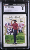 Tiger Woods 2001 Upper Deck VM #151 (CGC 8) at PristineAuction.com