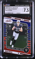 Brock Bowers 2024 Absolute Red and Blue #113 RC (CGC 7.5) at PristineAuction.com