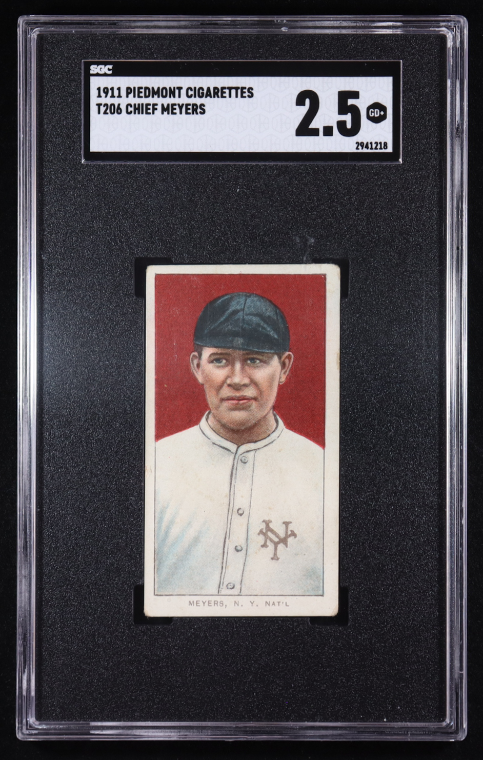 Chief Meyers 1909-11 T206 #333 (SGC 2.5) at PristineAuction.com Chief Meyers 1909-11 T206 #333 (SGC 2.5) at PristineAuction.com