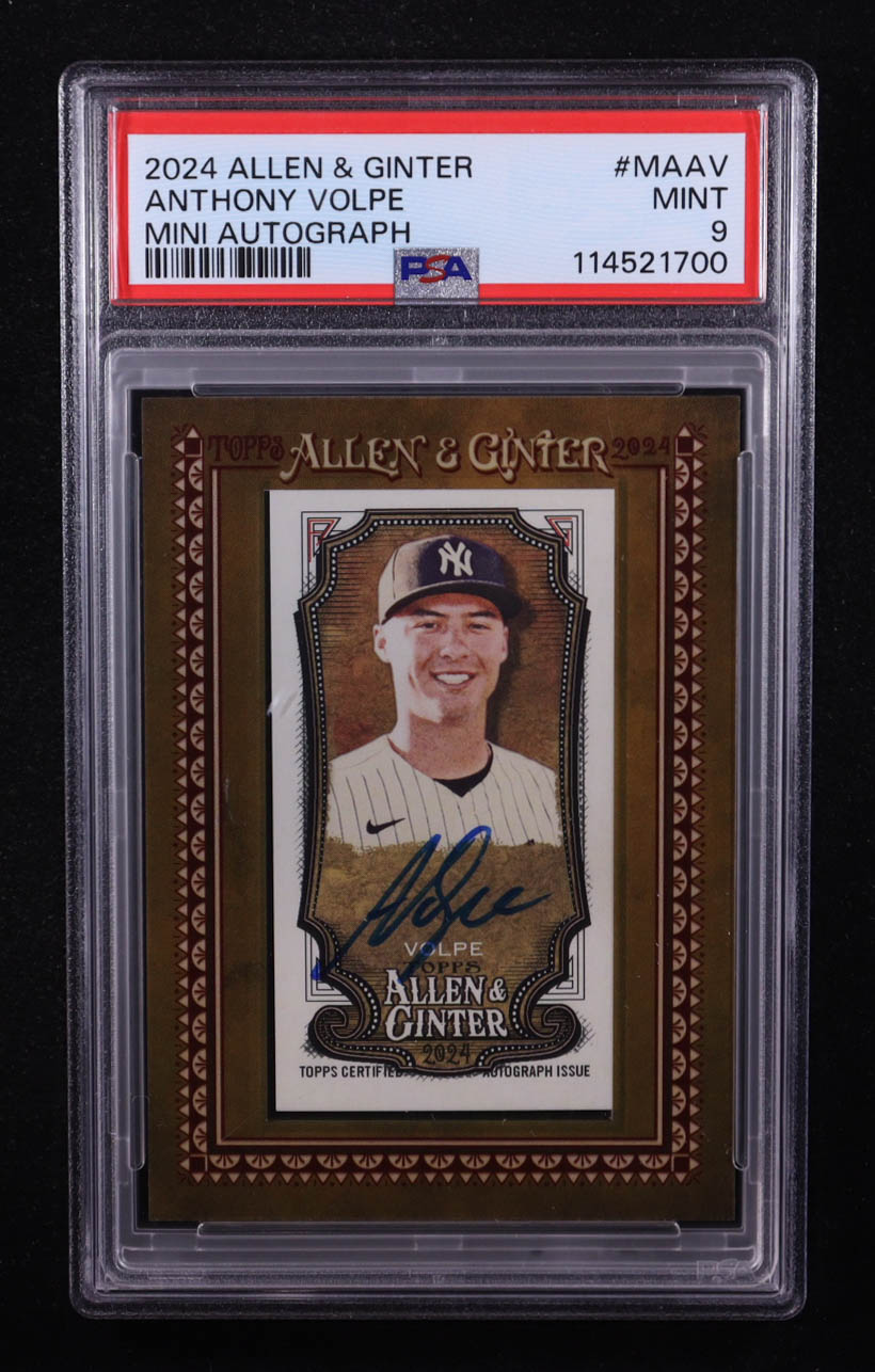 Anthony Volpe 2024 Allen & Ginter Mini Autograph #MA-AV (PSA 9) at PristineAuction.com Anthony Volpe 2024 Allen & Ginter Mini Autograph #MA-AV (PSA 9) at PristineAuction.com