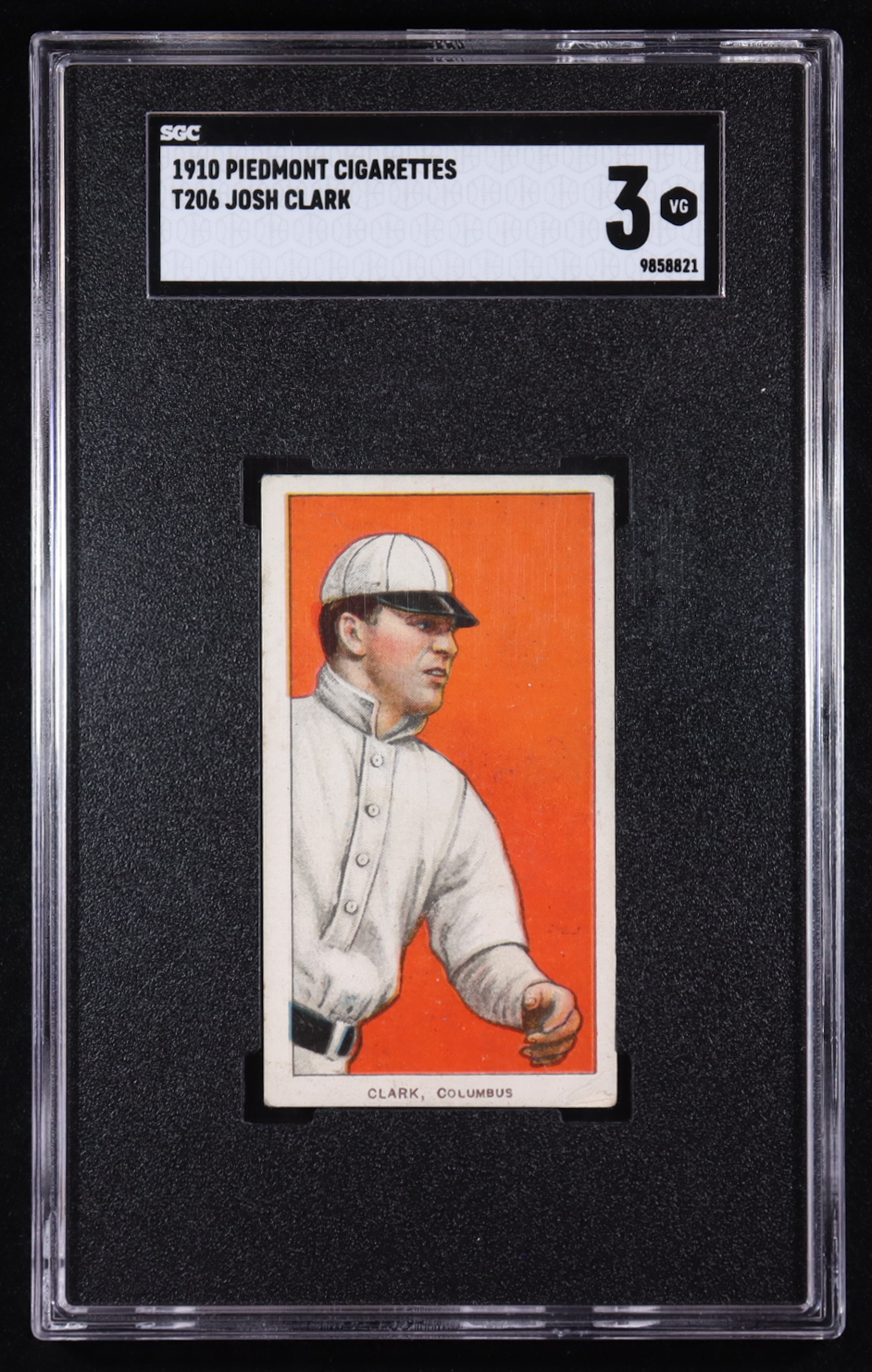 Josh Clark 1909-11 T206 #92 ML (SGC 3) at PristineAuction.com Josh Clark 1909-11 T206 #92 ML (SGC 3) at PristineAuction.com