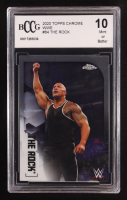 The Rock 2020 Topps Chrome WWE #64 (BCCG 10) at PristineAuction.com