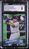 Jasson Dominguez 2024 Topps Big League Wrapper Redemptions Green Foil #WR57 #55/99 RC (CGC 8) at PristineAuction.com