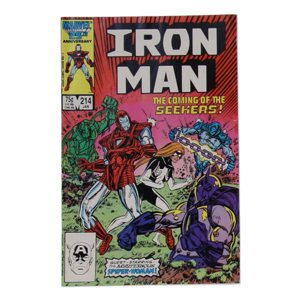 1987 "Iron Man" #214 Marvel Comic Book at PristineAuction.com