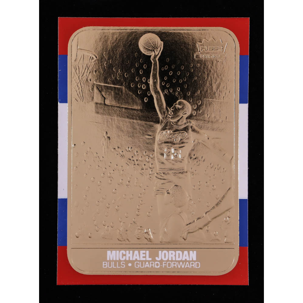 Michael Jordan 1997 Fleer Premier 23KT Gold Card at PristineAuction.com