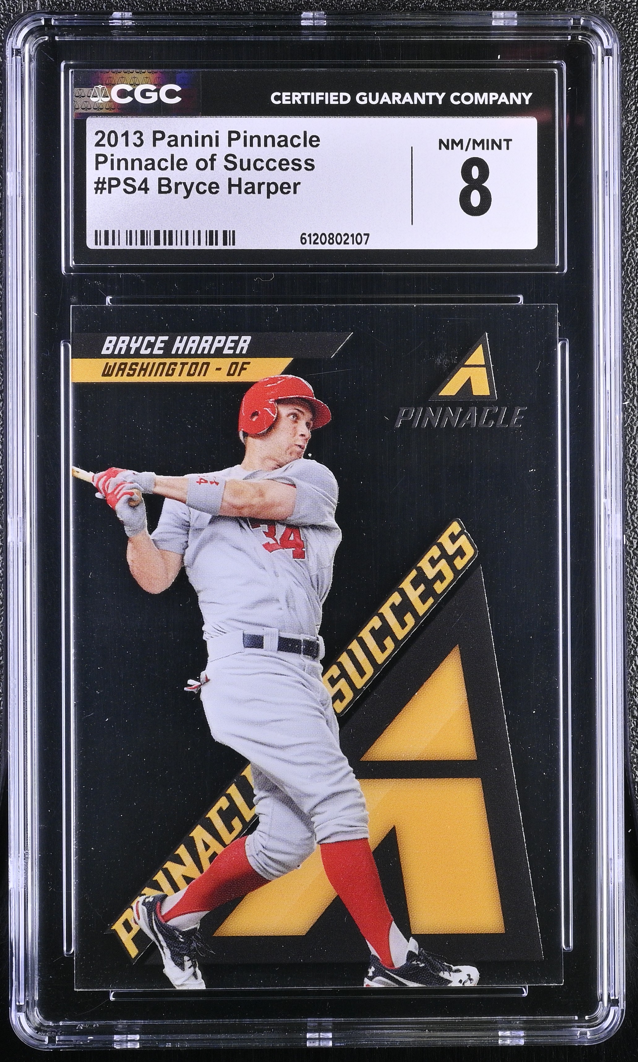 Bryce Harper 2013 Panini Pinnacle Pinnacle Of Success #4 (CGC 8) at PristineAuction.com Bryce Harper 2013 Panini Pinnacle Pinnacle Of Success #4 (CGC 8) at PristineAuction.com