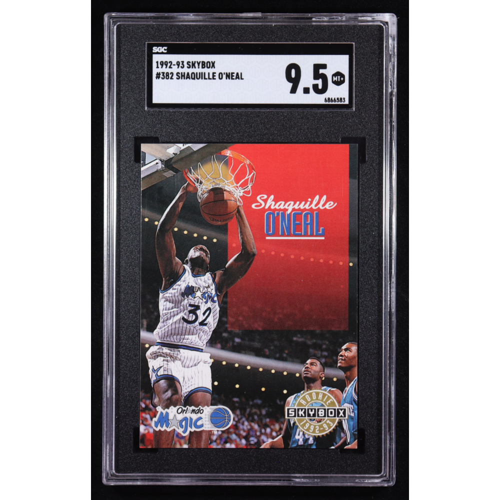 Shaquille O'Neal 1992-93 Skybox #382 RC (SGC 9.5) at PristineAuction.com
