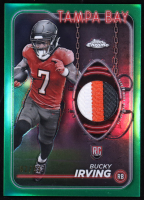 Bucky Irving 2024 Topps Chrome Rookie Relics Green #CRRBI RC #82/99 at PristineAuction.com