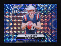 Drake Maye 2024 Panini Mosaic Mosaic Reactive Blue #273 DEB RC at PristineAuction.com